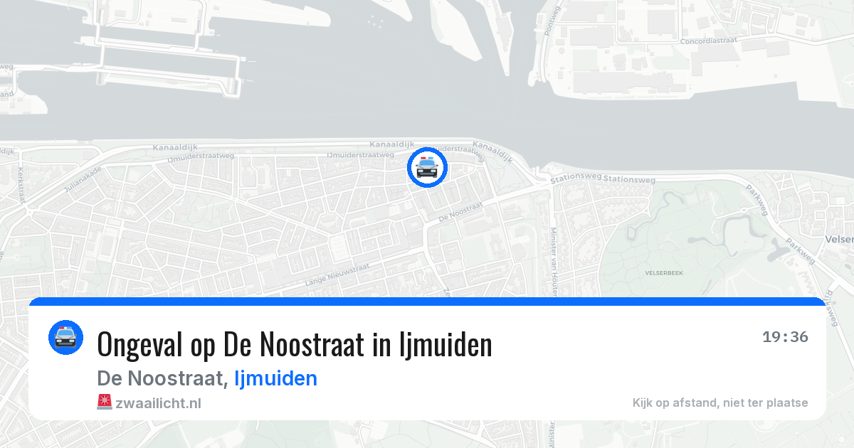 Ongeval op De Noostraat in Ijmuiden — 6 aug 2026