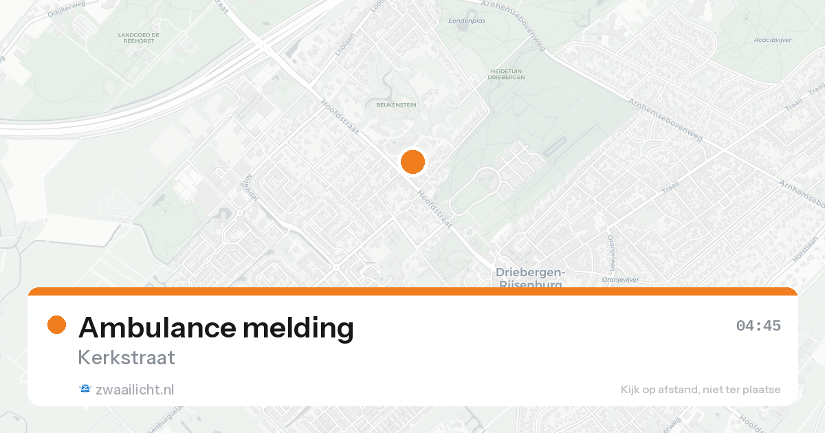 Ambulance melding — 8 feb 2026