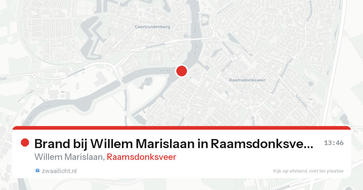 Brand bij Willem Marislaan in Raamsdonksveer — 17 aug 2026
