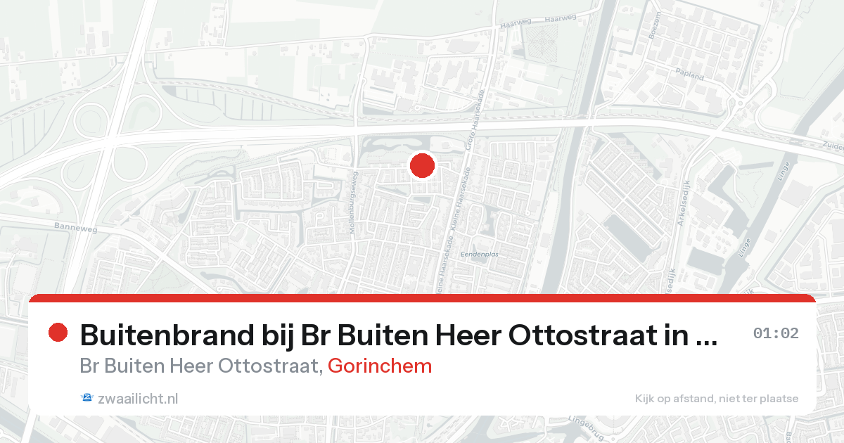 Buitenbrand bij Br Buiten Heer Ottostraat in Gorinchem — 8 feb 2026