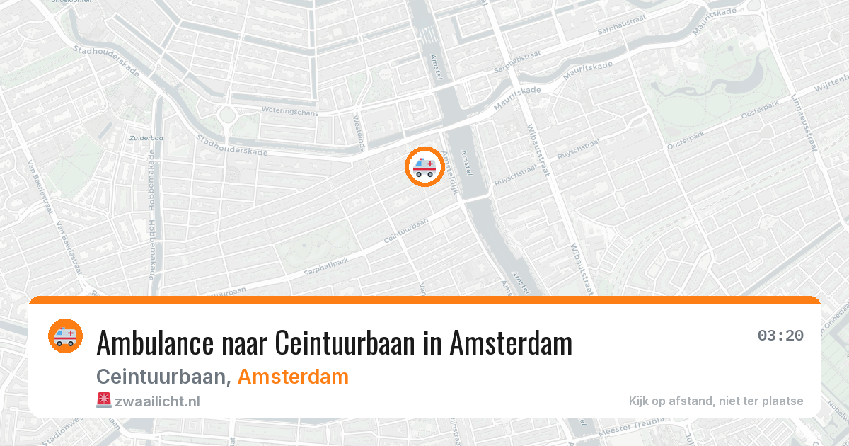 Ambulance naar Ceintuurbaan in Amsterdam — 17 mei 2026