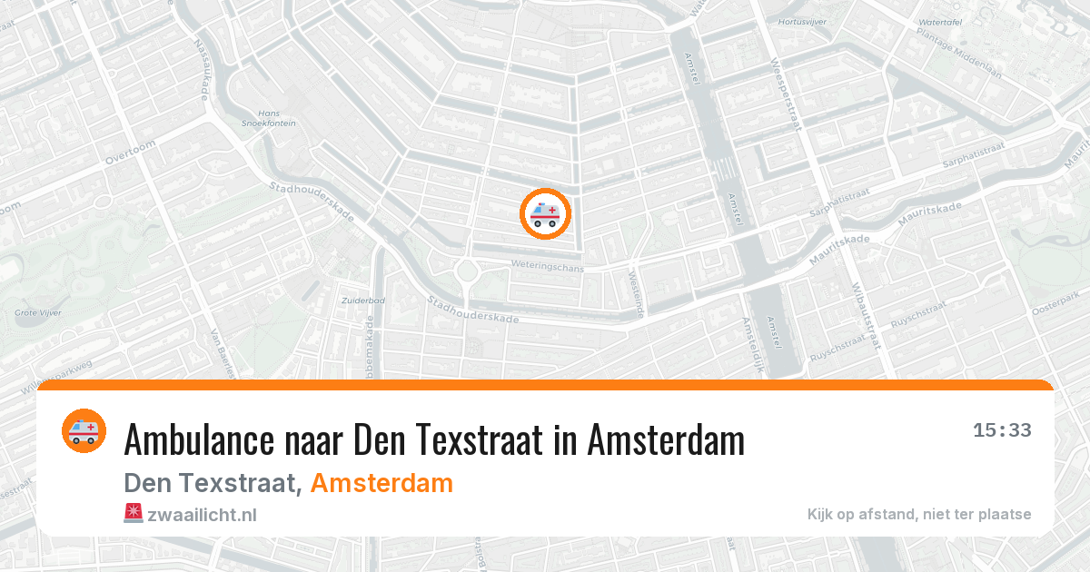 Ambulance naar Den Texstraat in Amsterdam — 28 jun 2026