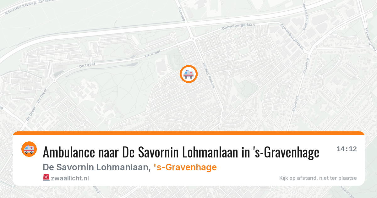Ambulance naar De Savornin Lohmanlaan in 's-Gravenhage — 22 mrt 2026