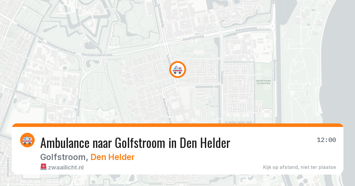 Ambulance naar Golfstroom in Den Helder — 31 jul 2026