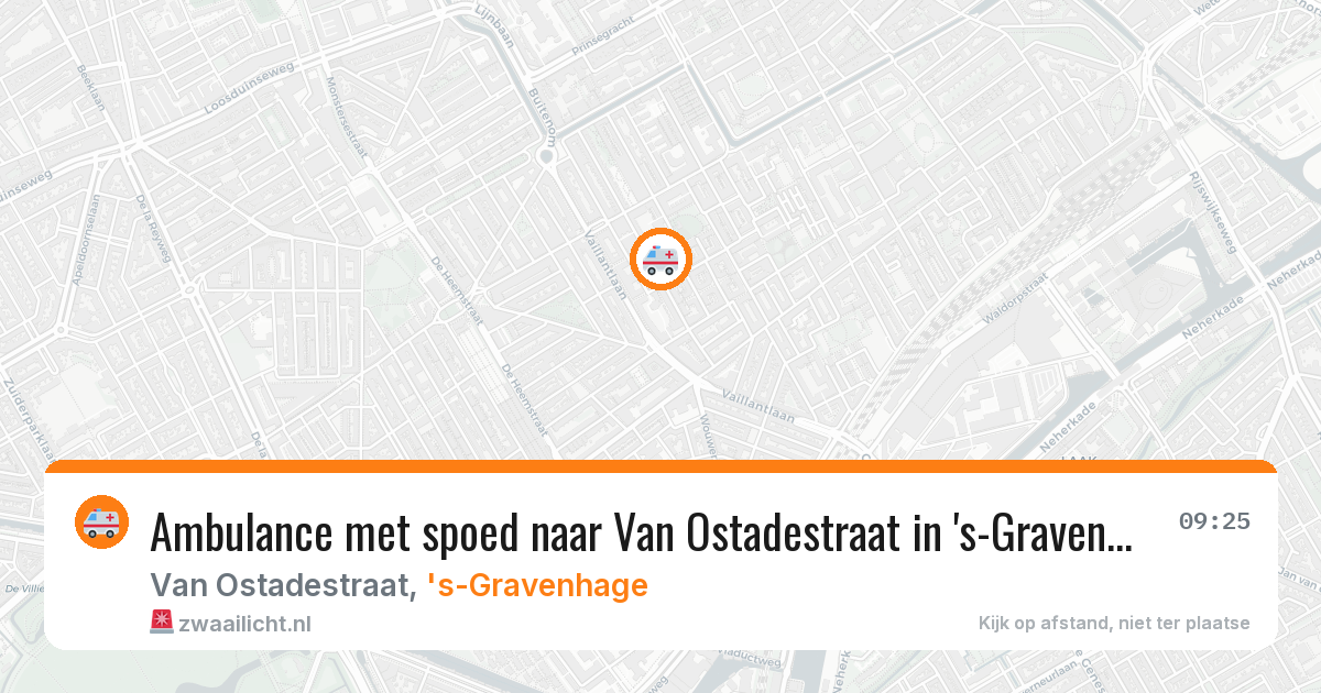 Ambulance met spoed naar Van Ostadestraat in 's-Gravenhage — 14 apr 2026