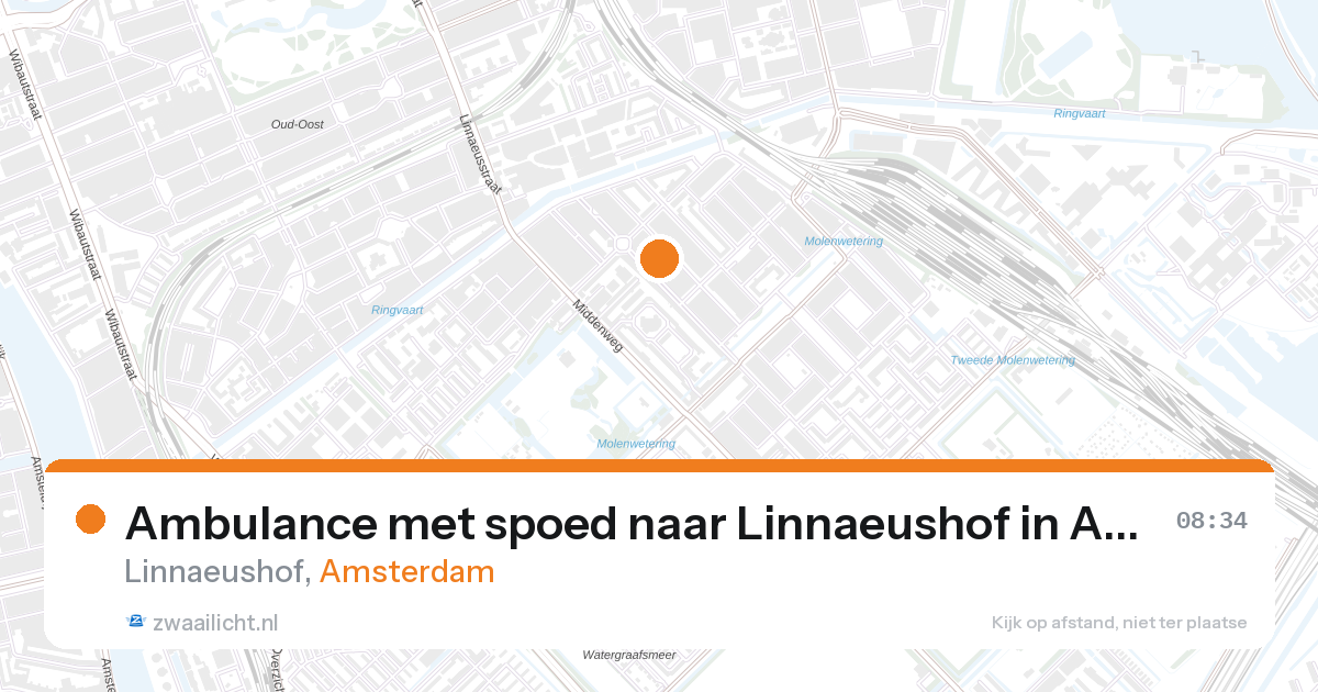 Ambulance met spoed naar Linnaeushof in Amsterdam — 27 aug 2026