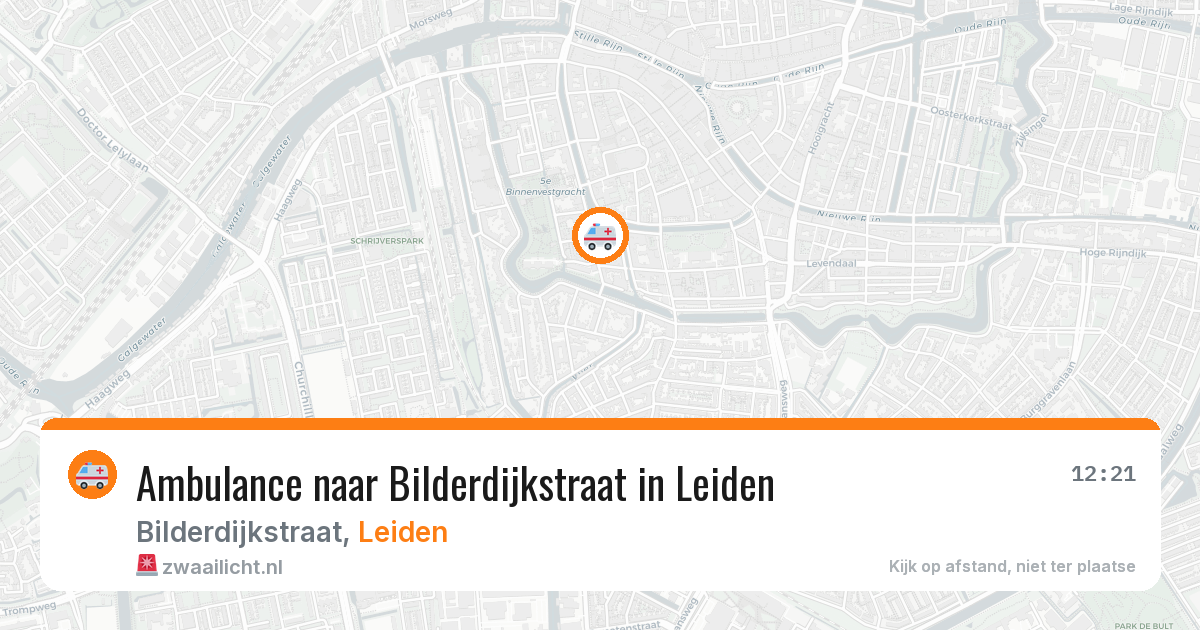 Ambulance naar Bilderdijkstraat in Leiden — 6 apr 2026