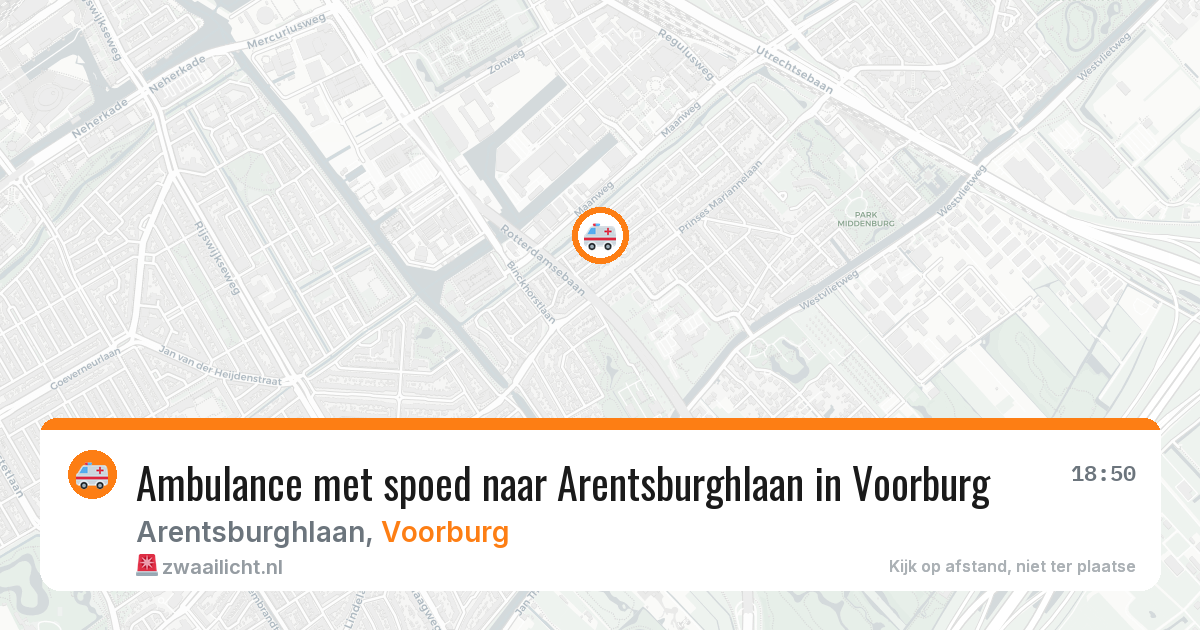 Ambulance met spoed naar Arentsburghlaan in Voorburg — 9 feb 2026
