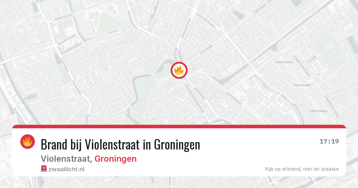 Brand bij Violenstraat in Groningen — 1 apr 2026