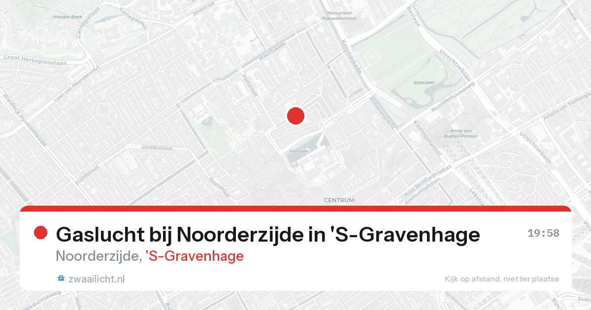 Gaslucht bij Noorderzijde in 'S-Gravenhage — 7 feb 2026