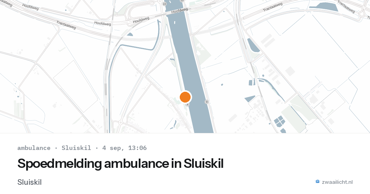 Spoedmelding ambulance in Sluiskil — 4 sep 2026