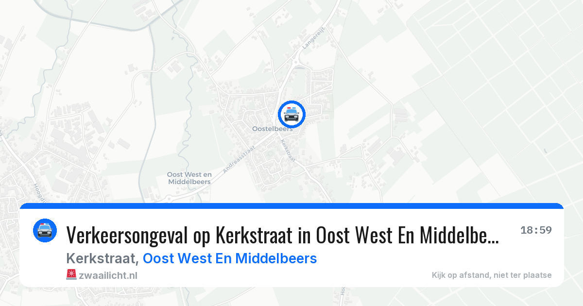 Verkeersongeval op Kerkstraat in Oost West En Middelbeers — 16 jun 2026