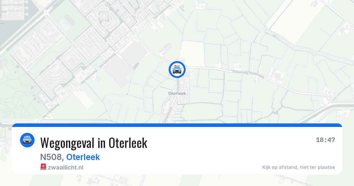 Wegongeval in Oterleek — 11 mei 2026