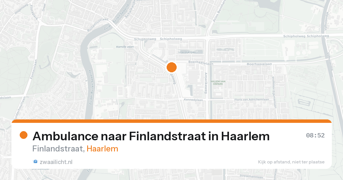 Ambulance naar Finlandstraat in Haarlem — 18 aug 2026