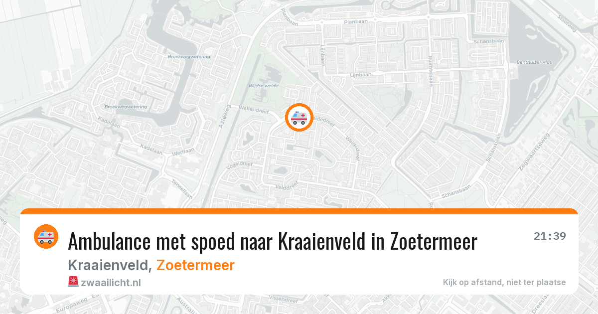 Ambulance met spoed naar Kraaienveld in Zoetermeer — 31 mei 2026