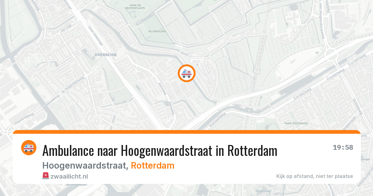 Ambulance naar Hoogenwaardstraat in Rotterdam — 16 jun 2026