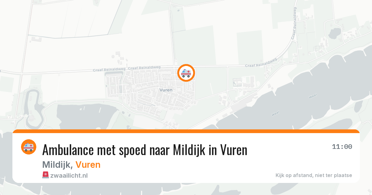 Ambulance met spoed naar Mildijk in Vuren — 5 apr 2026