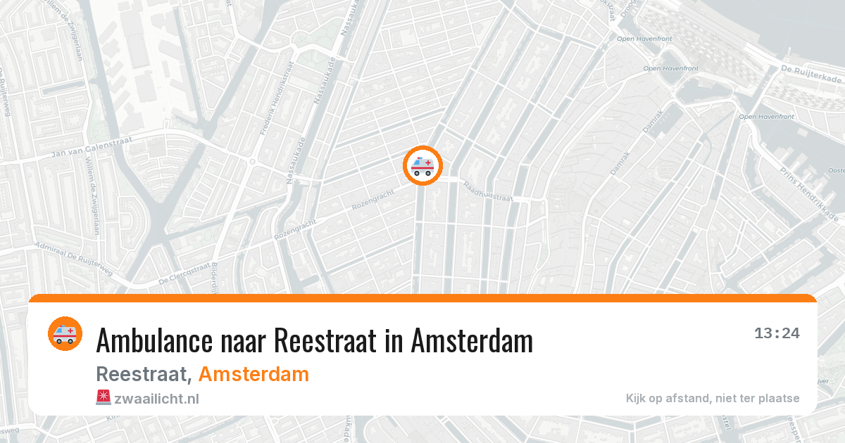 Ambulance naar Reestraat in Amsterdam — 7 apr 2026
