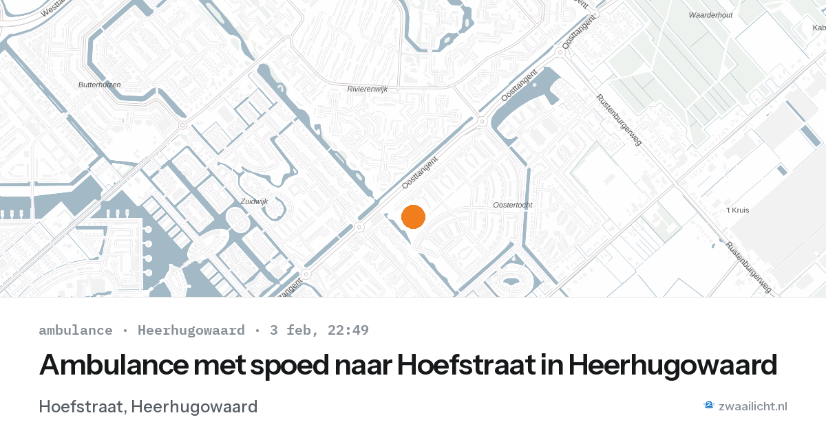 Ambulance met spoed naar Hoefstraat in Heerhugowaard — 3 feb 2026