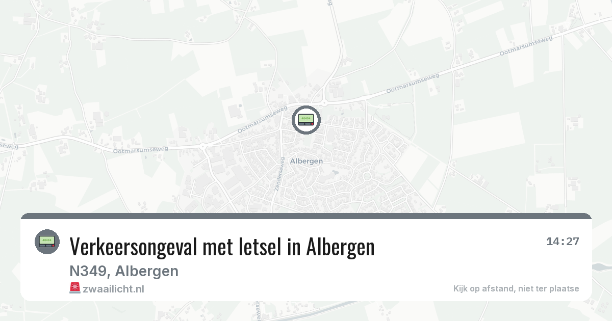 Verkeersongeval met letsel in Albergen — 7 apr 2026
