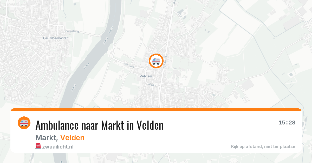 Ambulance naar Markt in Velden — 3 aug 2026