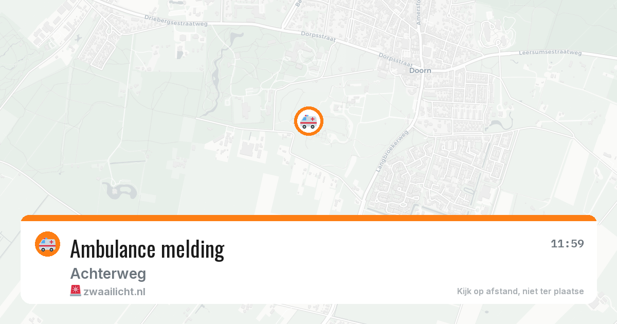 Ambulance melding — 8 feb 2026