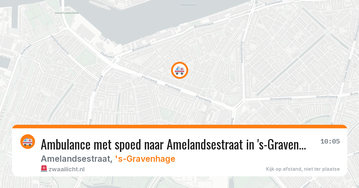 Ambulance met spoed naar Amelandsestraat in 's-Gravenhage — 5 apr 2026