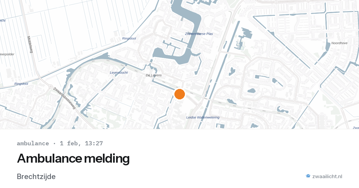 Ambulance melding — 1 feb 2026