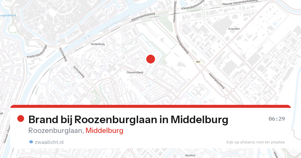 Brand bij Roozenburglaan in Middelburg — 10 jul 2026
