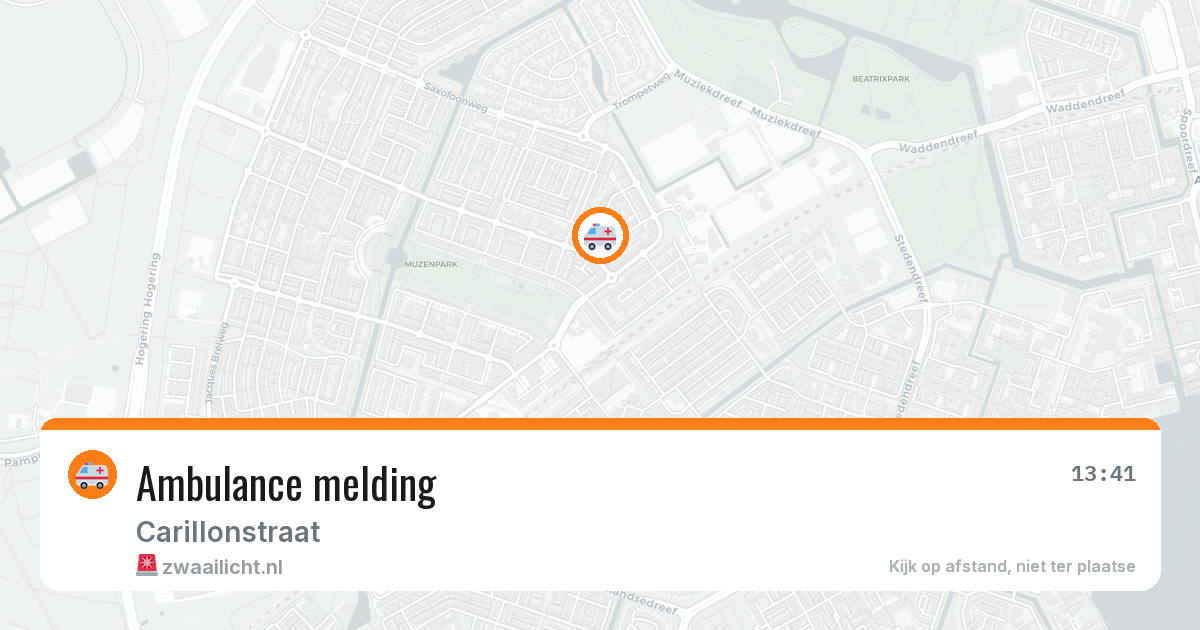 Ambulance melding — 7 jul 2026