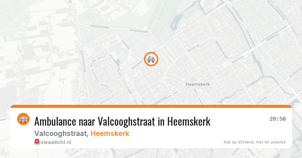 Ambulance naar Valcooghstraat in Heemskerk — 4 mei 2026