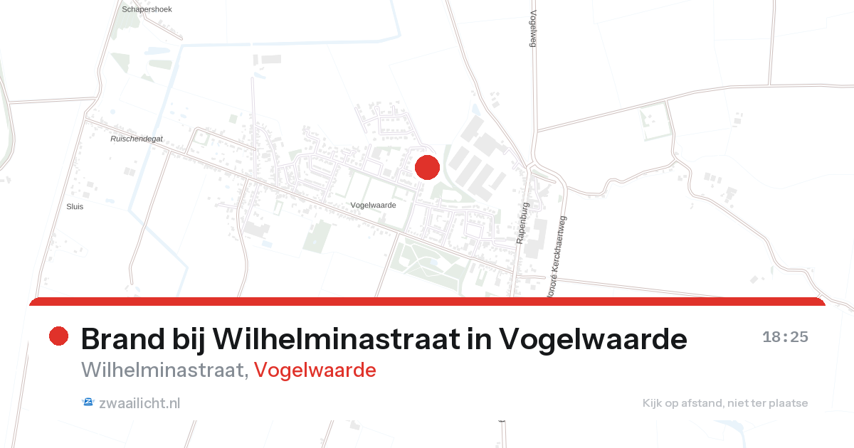 Brand bij Wilhelminastraat in Vogelwaarde — 27 aug 2026