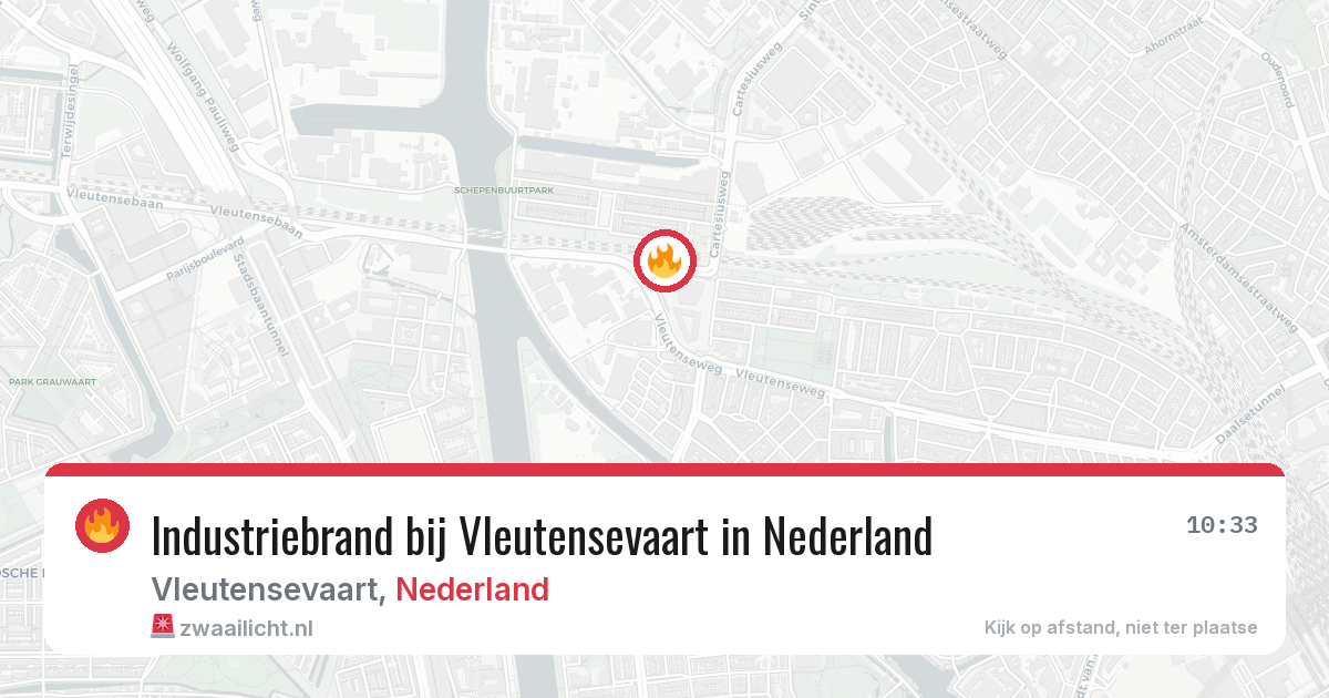 Industriebrand bij Vleutensevaart in Nederland — 16 jul 2026