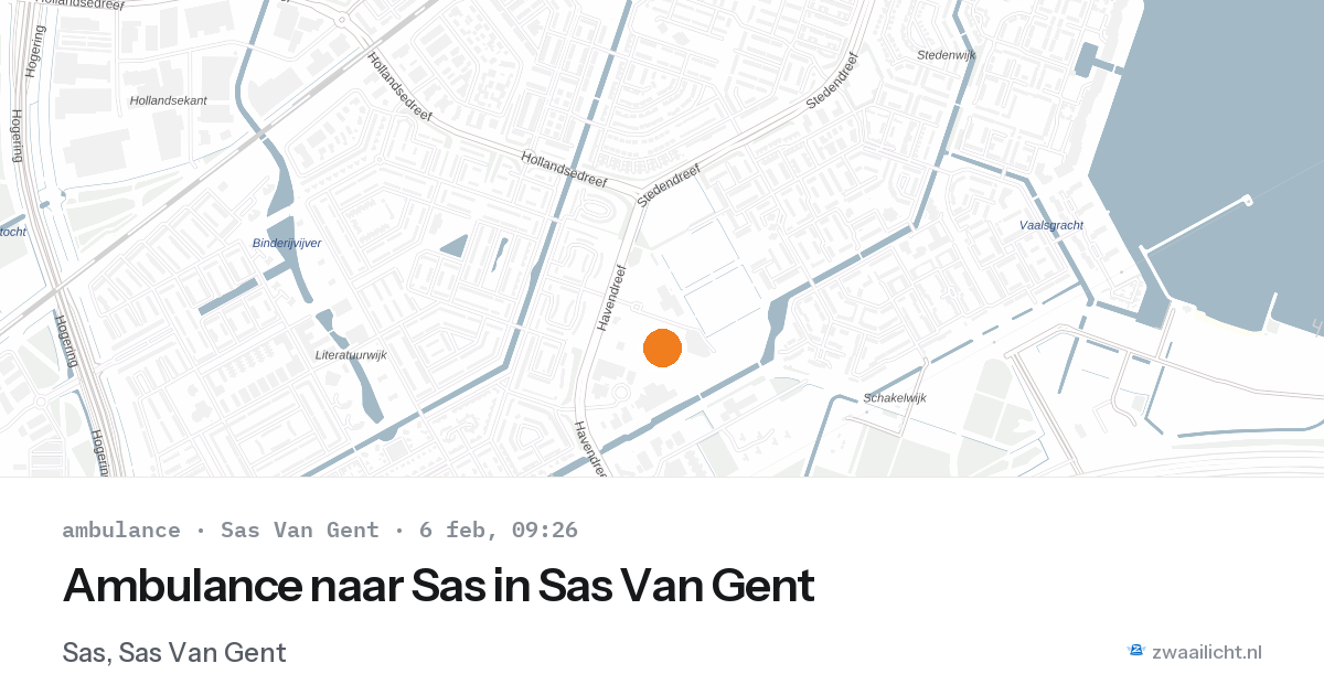 Ambulance naar Sas in Sas Van Gent — 6 feb 2026