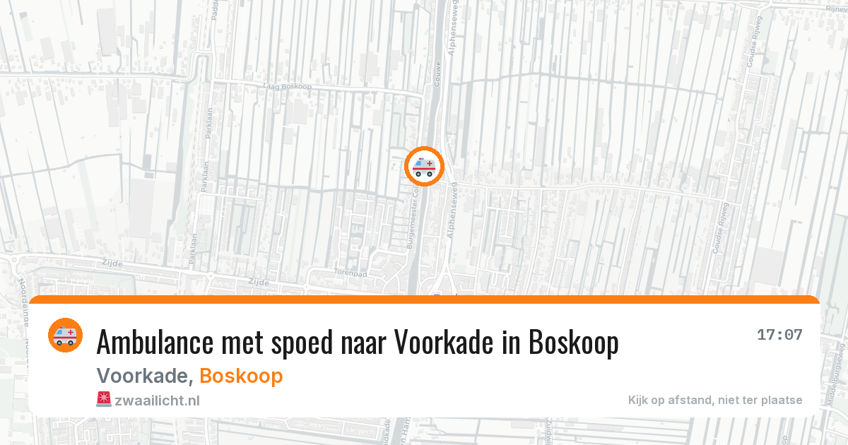Ambulance met spoed naar Voorkade in Boskoop — 27 jan 2026