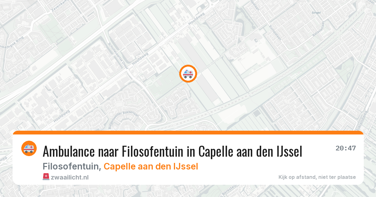 Ambulance naar Filosofentuin in Capelle aan den IJssel — 26 mrt 2026