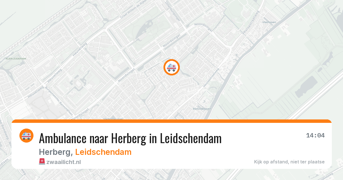 Ambulance naar Herberg in Leidschendam — 13 jul 2026