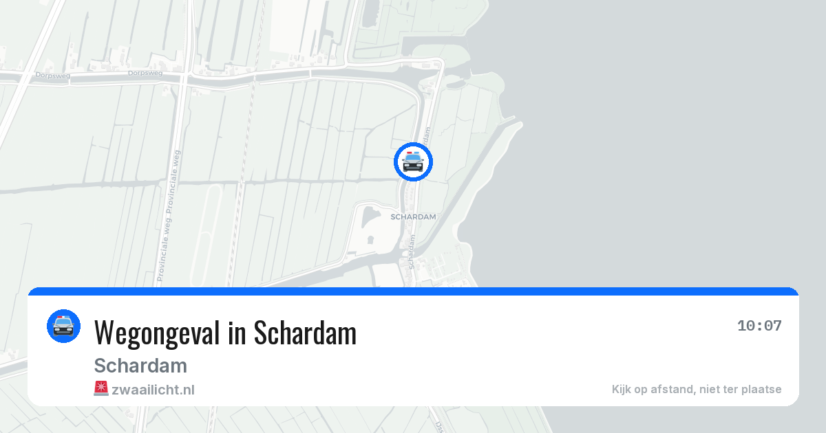Wegongeval in Schardam — 1 jun 2026