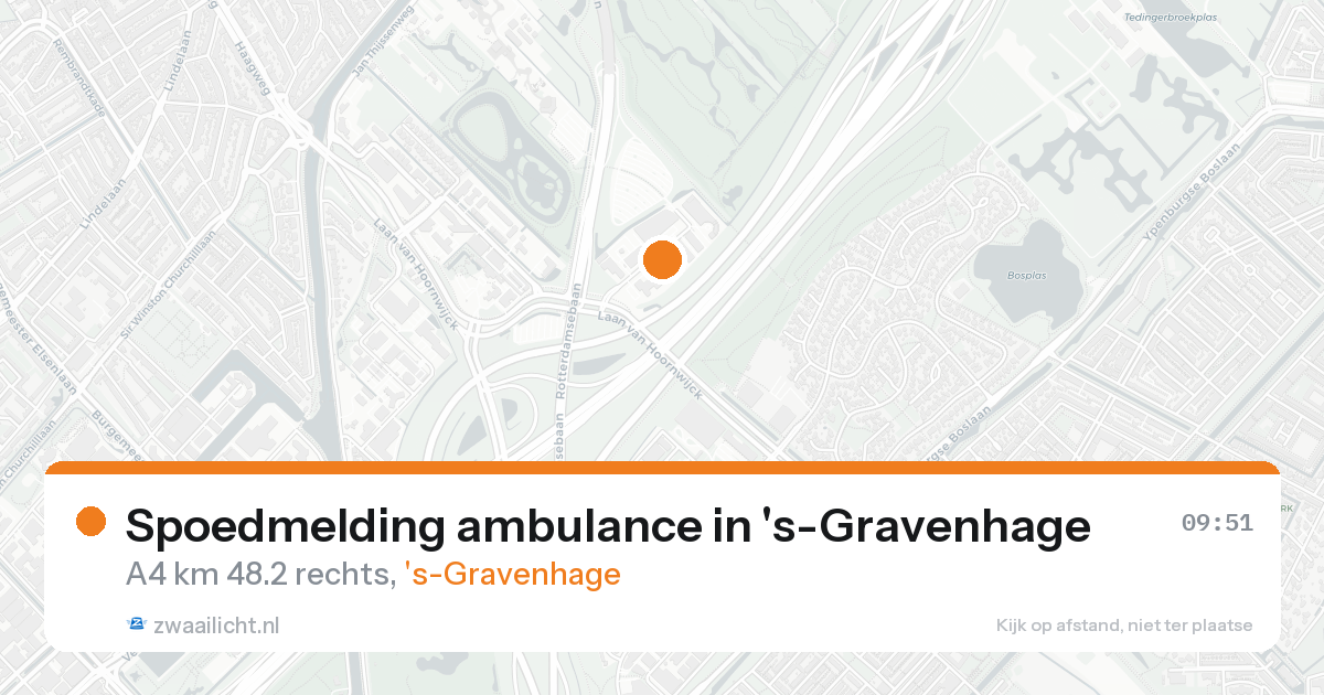 Spoedmelding ambulance in 's-Gravenhage — 25 aug 2026
