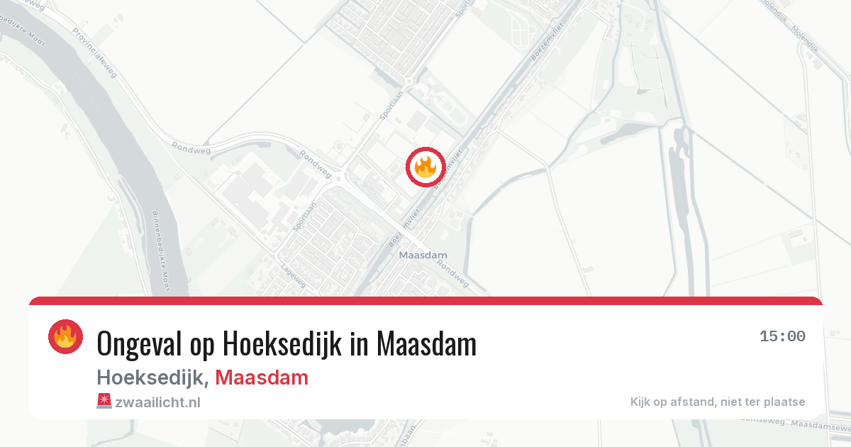 Ongeval op Hoeksedijk in Maasdam — 4 jul 2026