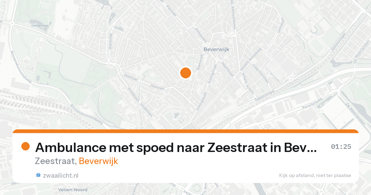 Ambulance met spoed naar Zeestraat in Beverwijk — 5 jun 2026
