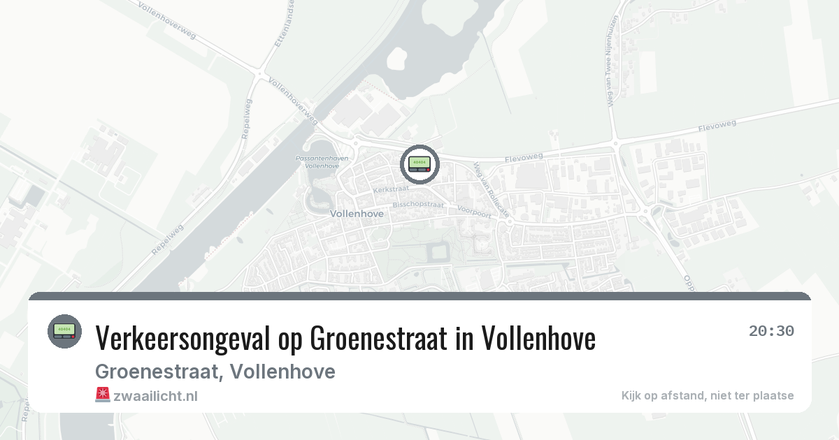 Verkeersongeval op Groenestraat in Vollenhove — 3 jun 2026