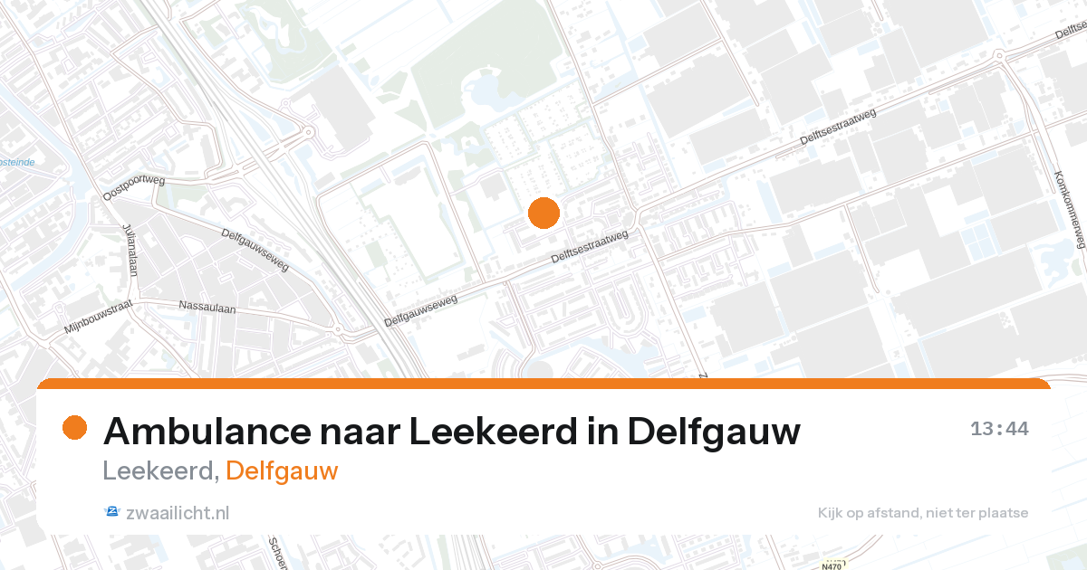 Ambulance naar Leekeerd in Delfgauw — 23 mrt 2026