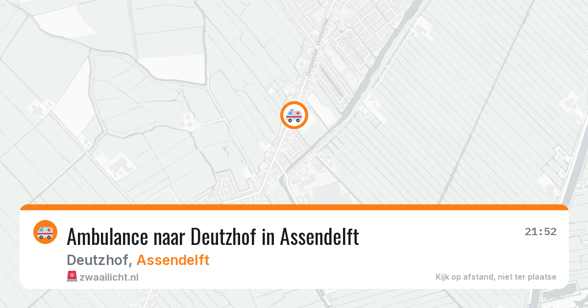 Ambulance naar Deutzhof in Assendelft — 12 jul 2026
