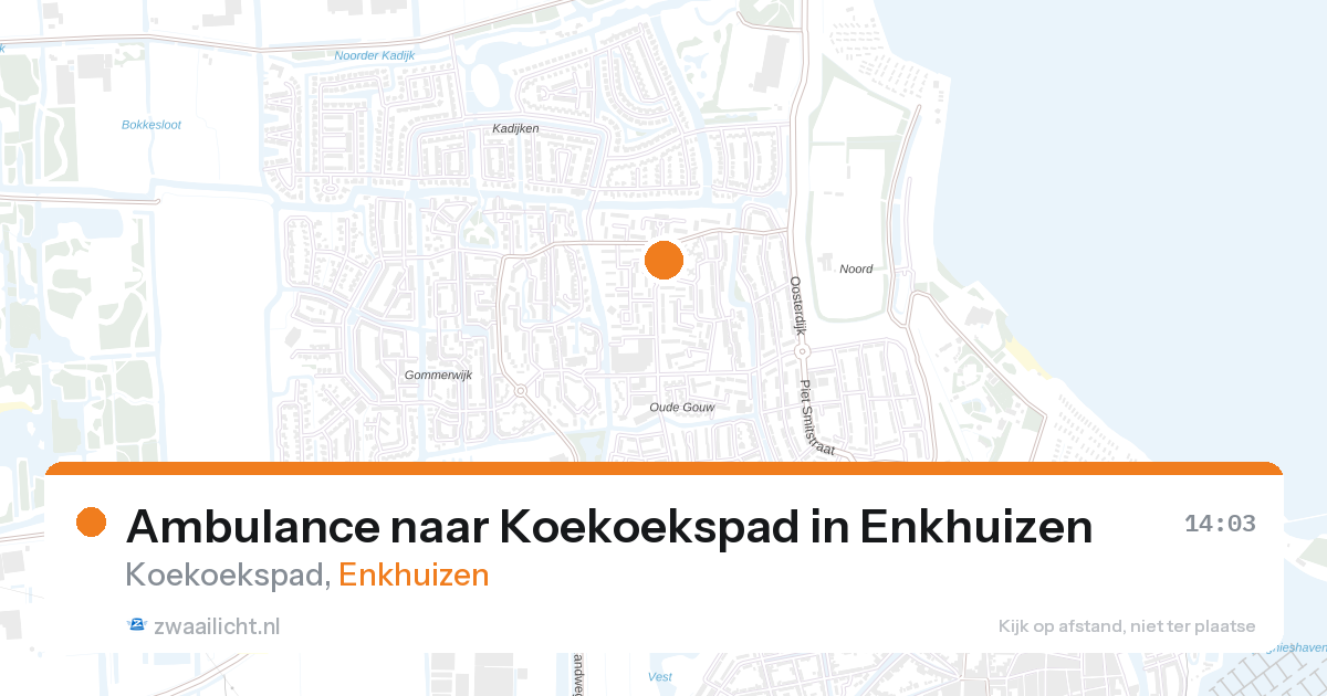 Ambulance naar Koekoekspad in Enkhuizen — 11 jun 2026