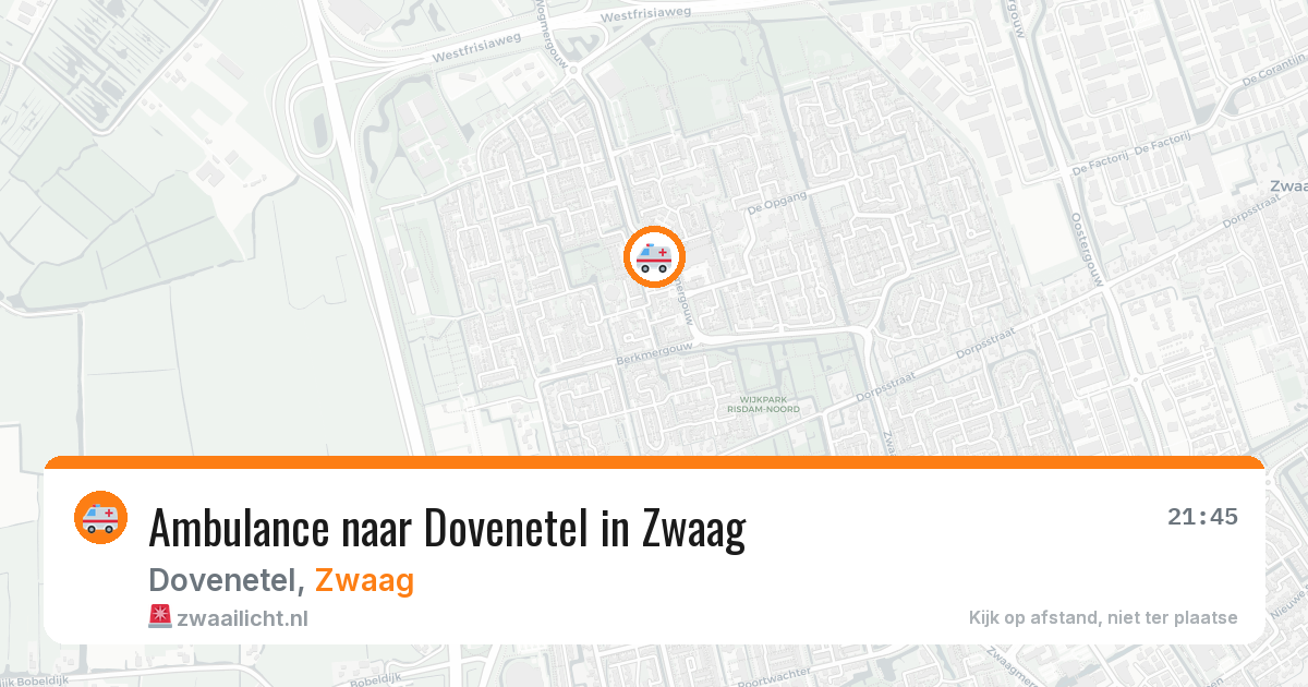 Ambulance naar Dovenetel in Zwaag — 10 jul 2026