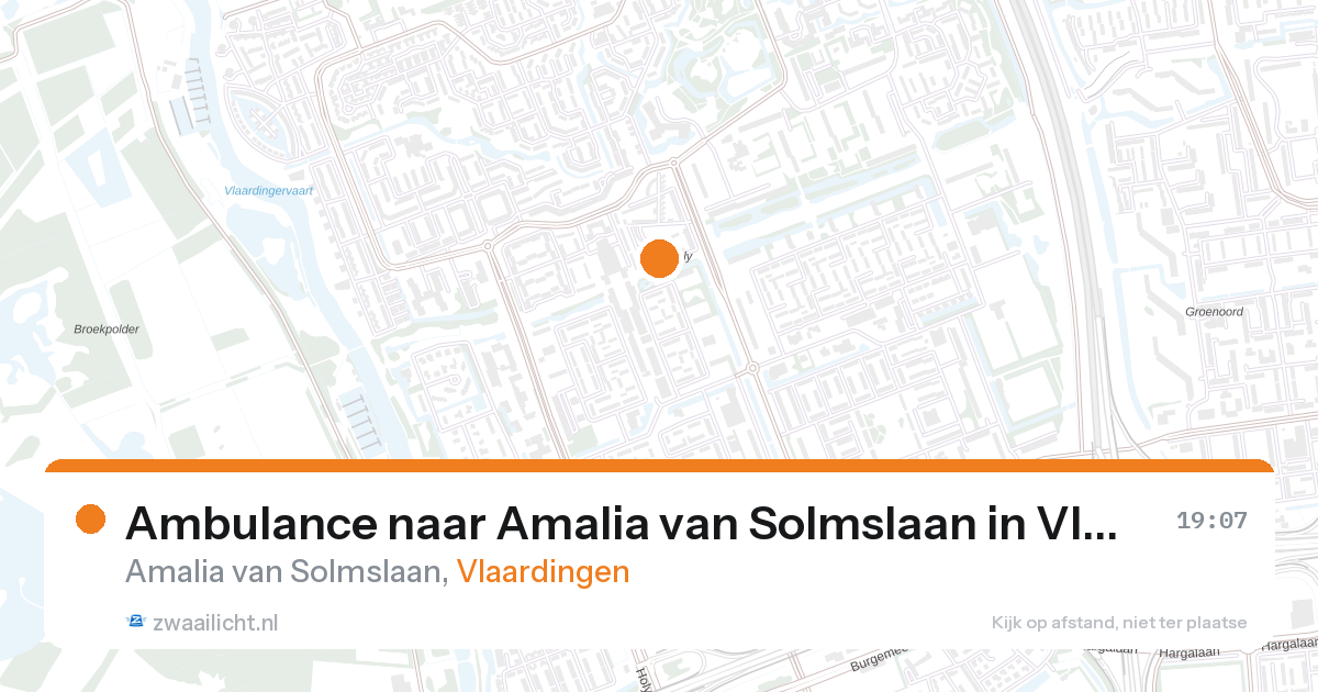 Ambulance naar Amalia van Solmslaan in Vlaardingen — 21 mei 2026