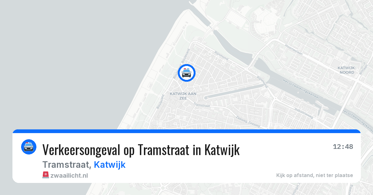 Verkeersongeval op Tramstraat in Katwijk — 27 jun 2026