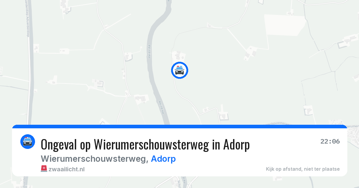 Ongeval op Wierumerschouwsterweg in Adorp — 24 jun 2026