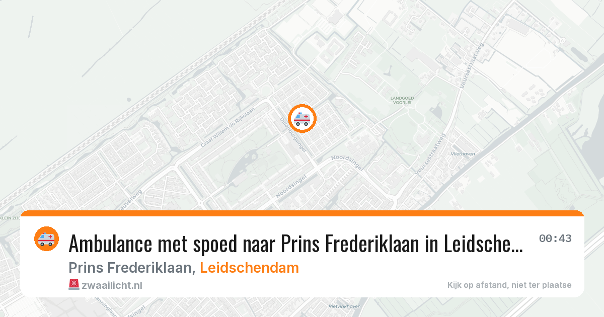 Ambulance met spoed naar Prins Frederiklaan in Leidschendam — 19 mrt 2026